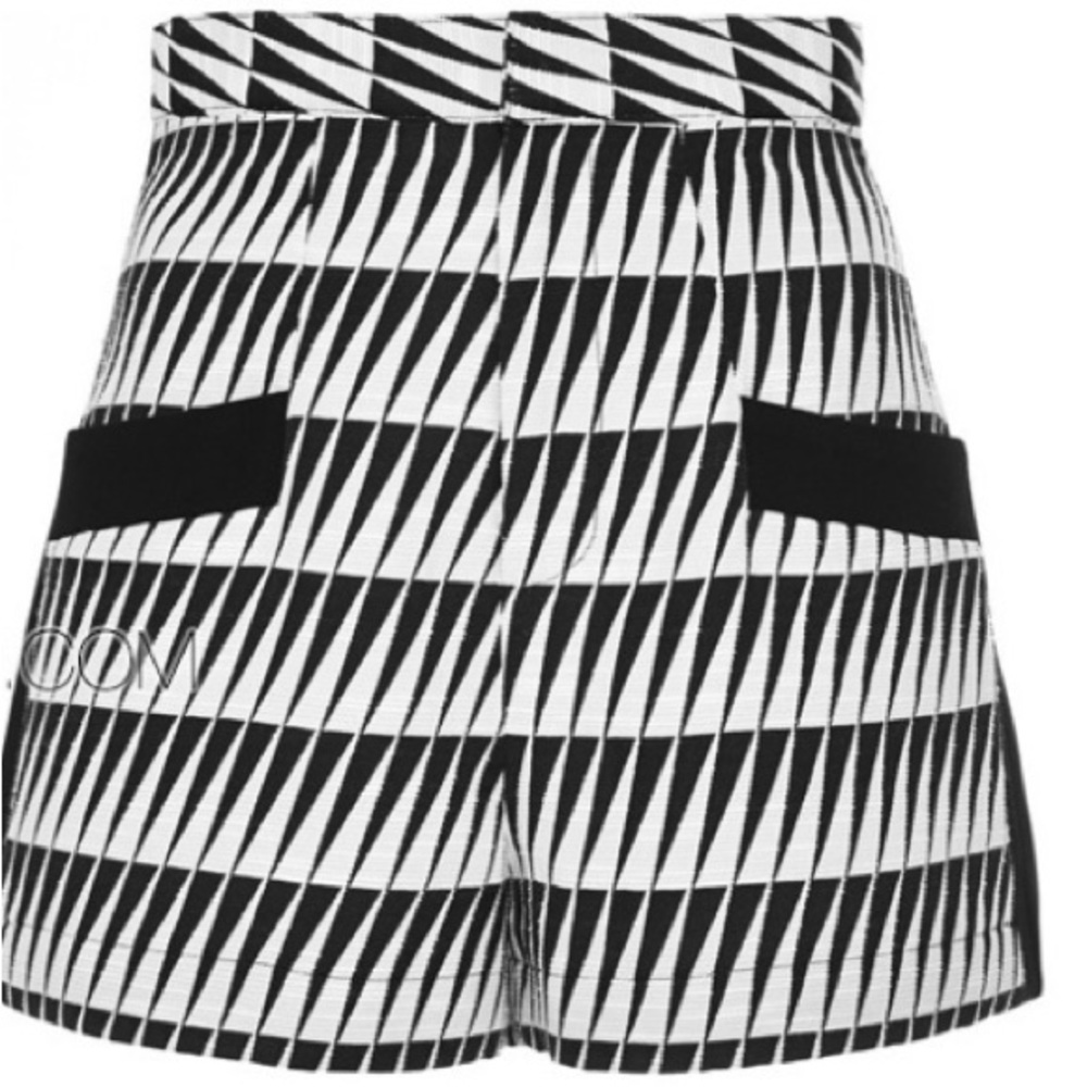 ISO- Tanya Taylor black and white shorts